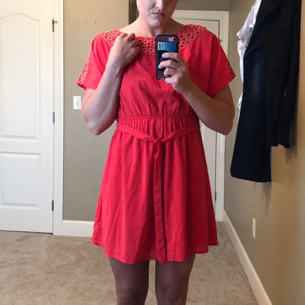 NWT Coral Summer Dress. Size Large
